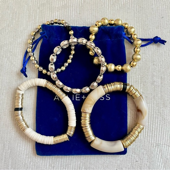 ALLIE + BESS She's a Rich Girl Stack Bracelet Set (BRAND NEW) - Picture 5 of 10